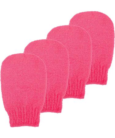 Sibba 2 Pairs Exfoliating Gloves for Body Scrubbing and Tan Removal - Red Exfoliating Mitt for Shower Bath - Effective for Dead Skin and Keratosis Pilaris - Buy Online on GoSupps.com