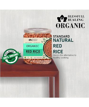 Blessfull Healing Organice RED Rice 1 lb (453 Gram) - Buy Online on GoSupps.com