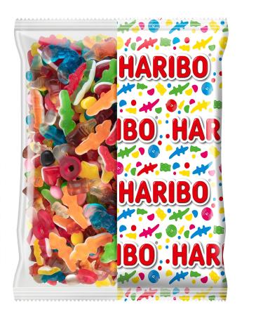HARIBO Happy Life Assorted Jelly Candy Bulk Bag, 2 kg