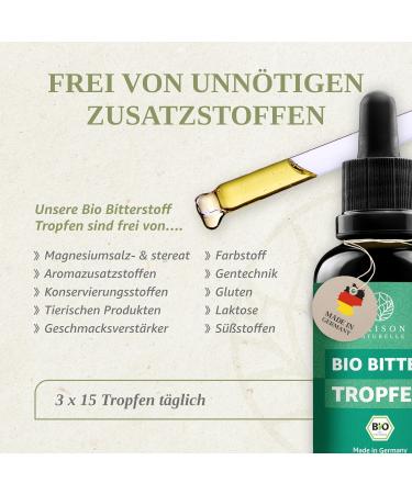 Maison Naturelle Organic Drops (100ml) | Hildegard von Bingen Bitter Herbs Concentrate - Natural Wellness Solution - Buy Online on GoSupps.com