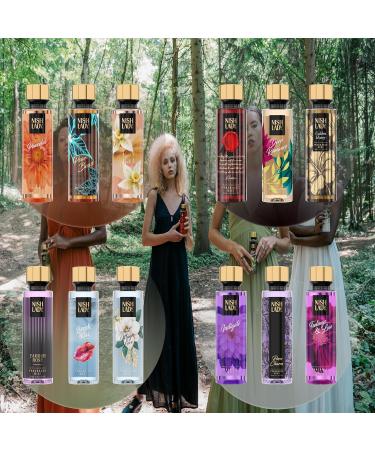 NishLady Fragrance Mist PEACEFUL 260 ml | VEGAN | CRUELTY FREE | Long Lasting Scent | Moisturising Body Mist - Buy Online on GoSupps.com