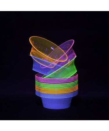 Party Essentials N102090 Brights Plastic Bowl 10-Ounce Capacity Assorted Neon Colors (Case of 240) - Buy Online on GoSupps.com