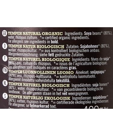 Biona Biona Organic Plain Tempeh 400g - Buy Online on GoSupps.com