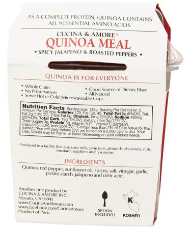 Buy Cucina & Amore Spicy Jalapeno Quinoa Meal - 7.9 oz | Healthy & Flavorful - Buy Online on GoSupps.com