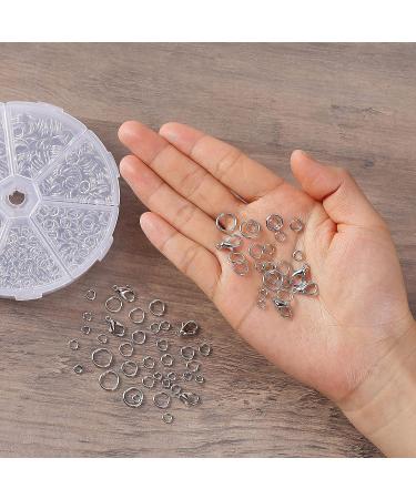 Mr. Pen Silver Open Jump Rings Set - 1014 pcs, 6 Sizes for Jewelry Making | Silver Jump Rings, Lobster Clasps & O Rings Set - Buy Online on GoSupps.com