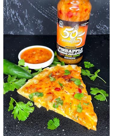 505 Southwestern Pineapple Mango Jalapeno Salsa & Grilling Sauce - Medium Heat - 3-Pack (17oz each) - Buy Online on GoSupps.com