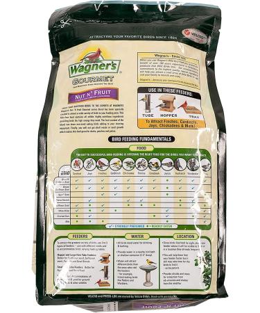 Wagner's 82072 Gourmet Nut & Fruit Wild Bird Food 5 lb Bag - Premium Blend for Wild Birds - Buy Online on GoSupps.com