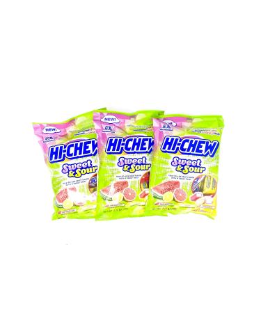 Morinaga Hi Chew Peg Bag Sweet & Sour Mix 90g (Pack of 3)