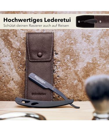 St rtebekker Straight Razor Set - Handmade Leather Case Alaunstift 10 Blades - Premium Quality Wet Shaving Gift Idea - Buy Online on GoSupps.com