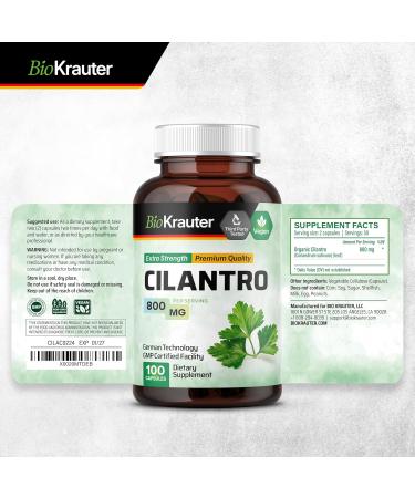 BIO KRAUTER Cilantro 100 Capsules & Sarsaparilla 250 Capsules - Buy Online on GoSupps.com