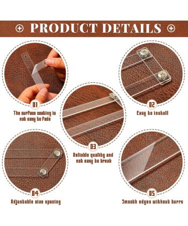 2 Pcs Leather Stamping Tools - Leather Stamp Guide - Acrylic Leathercraft Supplies - Buy Online on GoSupps.com