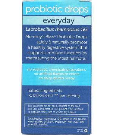 Mommy's Bliss Baby Probiotic Drops 0.34 Fl Oz (Pack of 2) - Digestive Support for Babies - Buy Online on GoSupps.com
