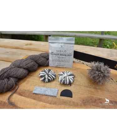 Wolf Navajo Bow String Silencer Combo Pack - Traditional Style for Recurve Bow | Archery String Silencers & Arrow Rest Set - Buy Online on GoSupps.com