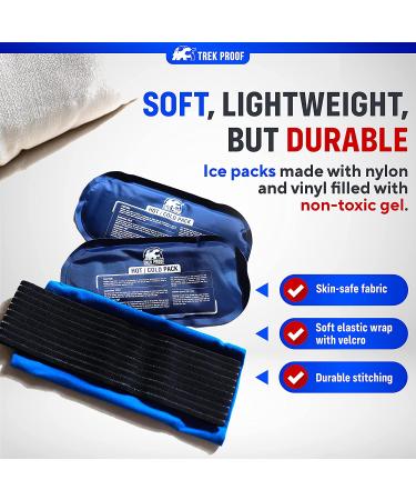 3-Piece Ice Pack Set - Reusable Hot/Cold Therapy for Injury Recovery, Joint and Muscle Pain Relief - Rotator Cuff, Knees, Back & More - Buy Online on GoSupps.com