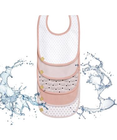L SSIG Baby Toddler Bib Set (5 pcs) - Waterproof Cotton Velcro Bibs | Little Chums Mouse | International Shipping - Buy Online on GoSupps.com