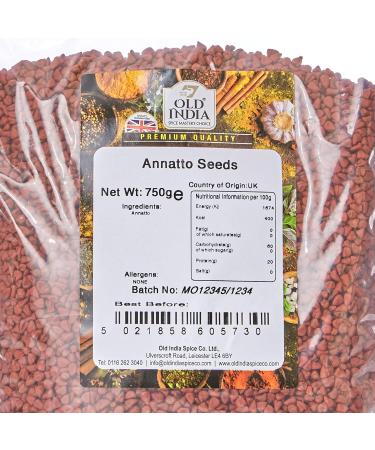 Old India Annatto Seeds 750g - Natural Dye Spice - Pack of 1 - Buy Online on GoSupps.com