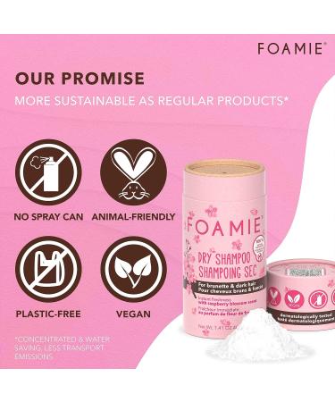 Foamie Dry Shampoo Berry for Brunette Hair - Plastic-Free pH Balancing Sulfate & Paraben-Free | Made in Great Britain - Buy Online on GoSupps.com