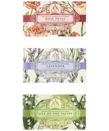 AAA by Somerset Floral soap set by somerset 7.05 Fl Oz (92903)