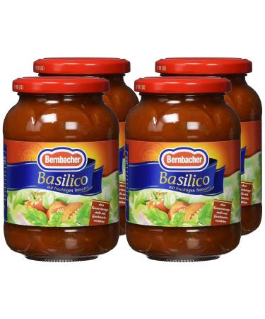 Buy Bernbacher Pasta Sauce Basilico - 4 Pack (4 x 0.4 kg) | Premium Quality Italian Sauce for International Shipping - Buy Online on GoSupps.com