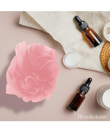 Brookstone 4 Pack Soft Shower Loofah Sponges - Gentle Body Scrubbers for Men and Women - Buy Online on GoSupps.com