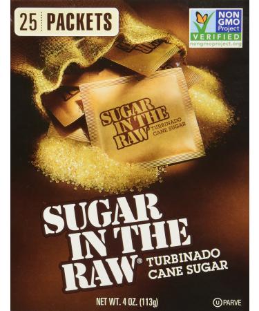 SUGAR IN THE RAW PACKETS 25 25 Count (Pack of 1)