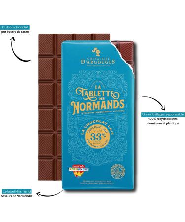 Chevaliers d'Argouges - Milk chocolate bar 33% - The Normans' milk chocolate bar 33% - 100g - Buy Online on GoSupps.com