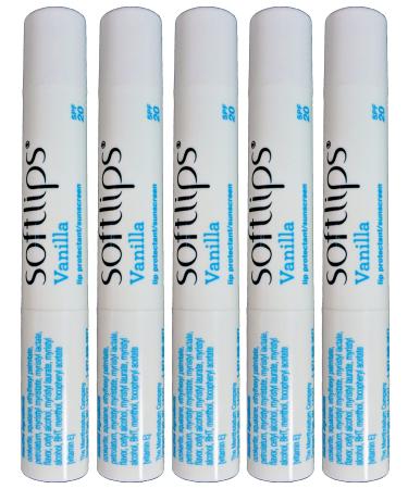 Softlips Lip Balm Protectant SPF 20 Vanilla (Pack of 5) - Buy Online on GoSupps.com