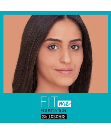 Maybelline Fit Me Matte + Poreless Liquid Foundation, Classic Beige 1 fl oz (Pack of 1) - Buy Online on GoSupps.com