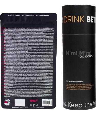  WOW TEA WOW TEA - Herbal Tea for Weight Loss | Detoxifying Tea - Body Cleansing and Bloating Relief | Ayurveda Wellness Tea + Tea Thermos with Infuser - 150g + 500ml | 100% Natural | Made in the EU - Buy Online on GoSupps.com