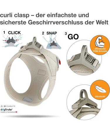 Curli Air-Mesh Vest Harness - Light Tan XL - Premium Comfort for Dogs - International Shipping - Buy Online on GoSupps.com