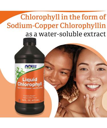 Now Foods Liquid Chlorophyll Mint Flavour 473ml - Vegan, Lab-Tested, Gluten Free, Soy Free & Vegetarian - Buy Online on GoSupps.com