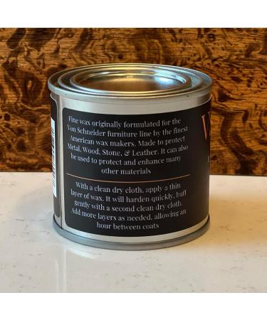 Von Schneider Micro-Crystalline Wax Polish 1/2 Pint - Multi Surface Protectant | Professional Grade Non-Acidic Fingerprint Repellent | Made in the USA - International Shipping Available - Buy Online on GoSupps.com