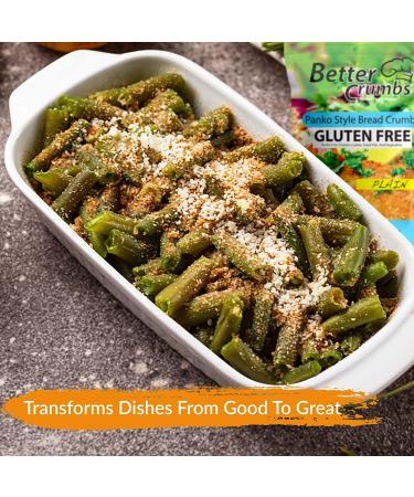 Better Crumbs Panko Bread Crumbs Variety Pack | Gluten-Free & Kosher Certified | 10oz x 2 (Original & Italian Herb) | Resealable Packaging - Buy Online on GoSupps.com