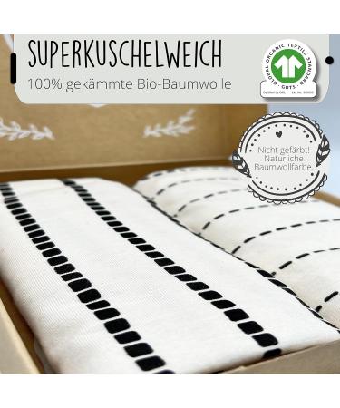 Buy Mimadu Bio Mattress Stroller Fitted Bed Sheet - 100% GOTS Organic Cotton | Perfect Replacement for Bay Wagons & Strollers (Boho Design) - 70x35 70x37 75x35 cm - Buy Online on GoSupps.com