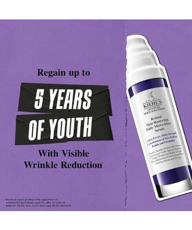 Kiehl's Daily Micro-Dose Anti-Aging Retinol Serum | Reduce Wrinkles & Firm Skin | Paraben-Free Fragrance-Free | 1.7 Fl Oz - Buy Online on GoSupps.com