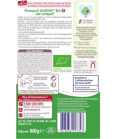 GUIGOZ BIO 2 OPTIPRO D s 6 mois - Lait infantile en poudre de 6 12 mois - Boite de 800g - Buy Online on GoSupps.com