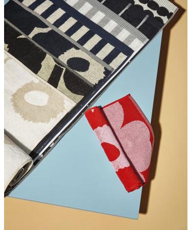Marimekko Unikko Blue Poppy Terry Cotton Hand Towel - Buy Online on GoSupps.com
