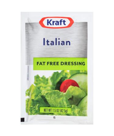 Kraft Fat Free Italian Single Serve Salad Dressing (60 ct Pack, 1.5 oz Packets)