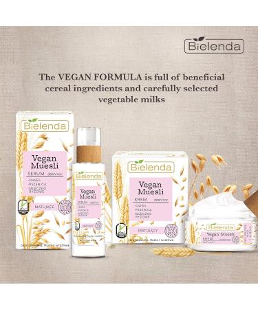 Bielenda Vegan Muesli - Effect Matte And Well Moisturized Skin Visibility Of Skin Imperfections Reduced - Vegan Muesli Matting Serum Oat + Wheat + Rice Milk - 30 ml - Buy Online on GoSupps.com