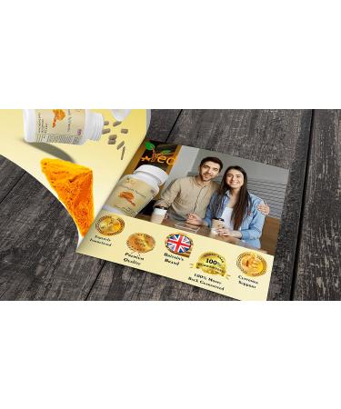 Ved Platinum Turmeric 60 Vegan Capsules | High Dose Curcumin for Joint Support & Immunity Boost (30 Day Supply) - Buy Online on GoSupps.com