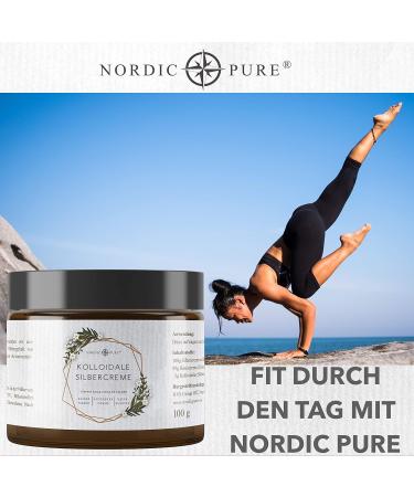 Nordic Pure Colloidal Silver Cream 100g - Natural Silver Cream 100 ppm Premium Quality from Germany - Shop Internationally - Buy Online on GoSupps.com