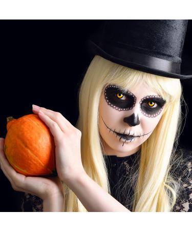 Buy Aricona Wolf Eyes Black & Yellow Halloween Contact Lenses | Daily Colored Lenses for Costume Parties - No Prescription Needed - Buy Online on GoSupps.com