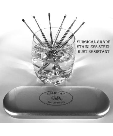 Calibear Ear Curette Earwax Removal Kit - Set of 6 Stainless Steel Ear Picks in Tin Box - Professional Quality Ear Wax Cleaning Tools - Buy Online on GoSupps.com