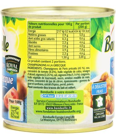 Bonduelle Greek Mushrooms 400 g - Pack of 4 - Buy Online on GoSupps.com