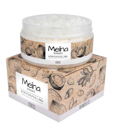 Meina body scrub with coconut organic scrub for face body and lips body scrub for women and men (1 x 280 g)