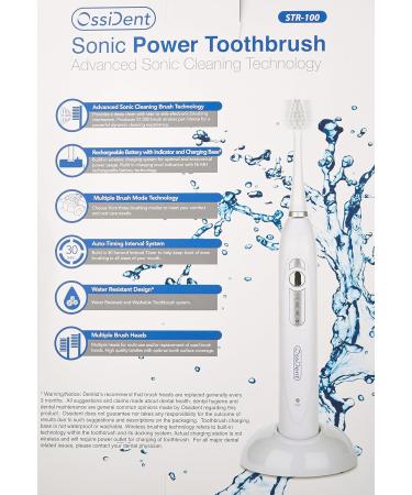 Advanced Sonic Power Rechargeable Toothbrush - Superior Cleaning & Whiter Teeth | International Shipping Available - Buy Online on GoSupps.com