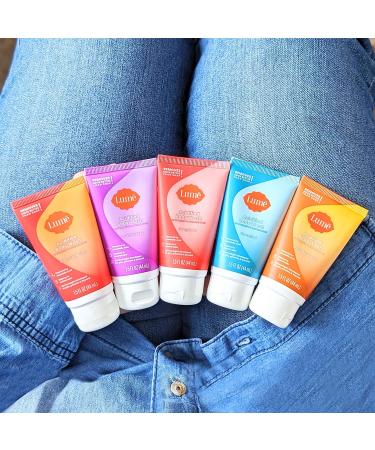 Lume Acidified Body Wash 5 Pack Mini Sampler - 24 Hour Odor Control, Moisturizing Formula, SLS & Paraben Free - Clean Tangerine Lavender Scent - Safe For Sensitive Skin - 1.5oz Tubes - Buy Online on GoSupps.com