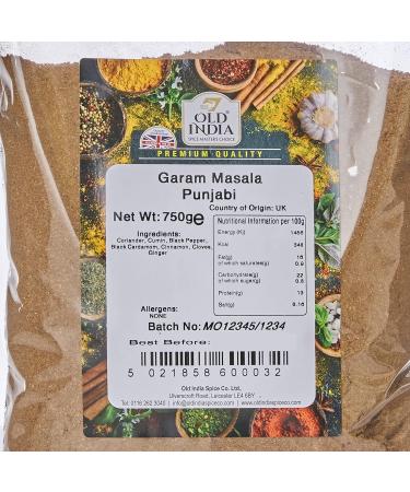 Old India Garam Masala Punjabi 750g - Buy Online on GoSupps.com