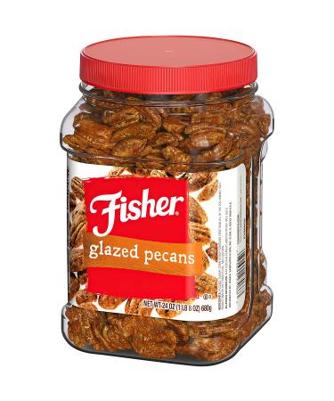 Fisher Snack Glazed Pecans - 24 Oz | Whole Mammoth Pecans for Delicious Snacking - Buy Online on GoSupps.com
