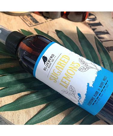 BLUEBYRD Soap Sugared Lemon Hair & Body Fragrance Spray | Sweet Perfume Mist for Hair & Body | Weightless Hair Refresher | Clean Vegan No Paraben Sulfate and Silicones| Alcohol-Free (Sugar Lemon) - Buy Online on GoSupps.com